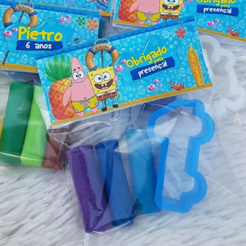 Mini Massinha Personalizada - Bob Esponja