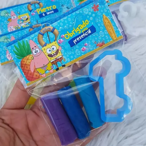 Mini Massinha Personalizada - Bob Esponja