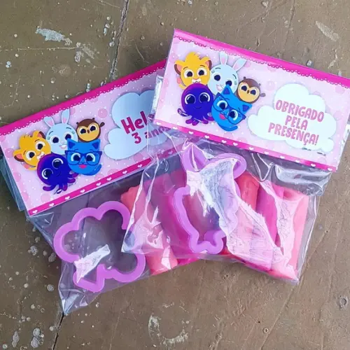 Mini Massinha Personalizada - Bolofofos Menina