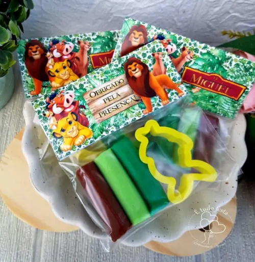 Mini Massinha Personalizada - o Rei Leão