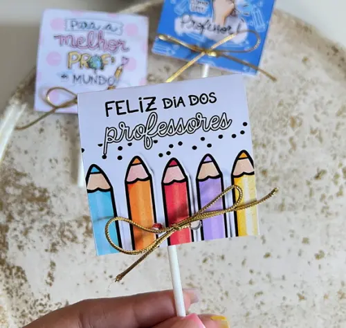 Pirulito Personalizado- Dia dos Professores