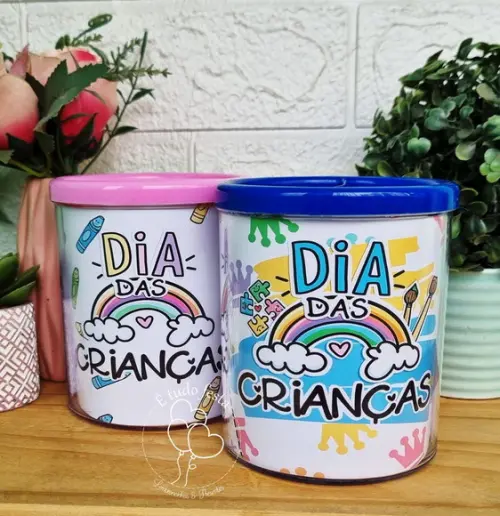 Porta Lápis de Acrilico - Dia das Crianças