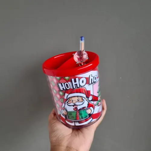 Porta Lápis de Acrilico - Natal