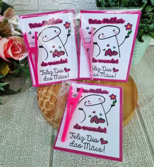 Presilia de Cabelo com Cartão Dia das Mães