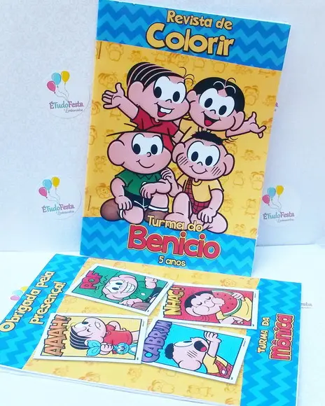 Revista de Colorir Turma da Monica