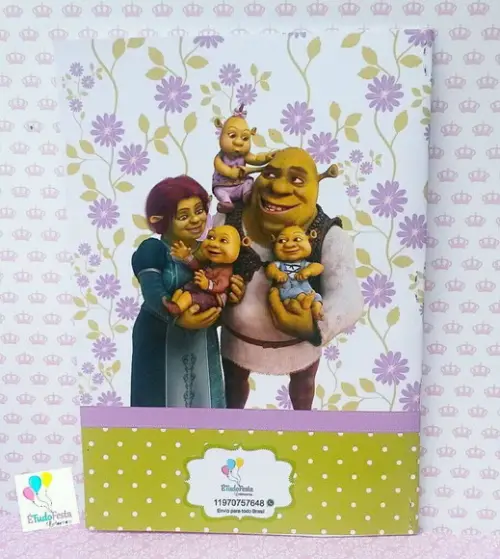 Revista para Colorir Personalizada Shrek