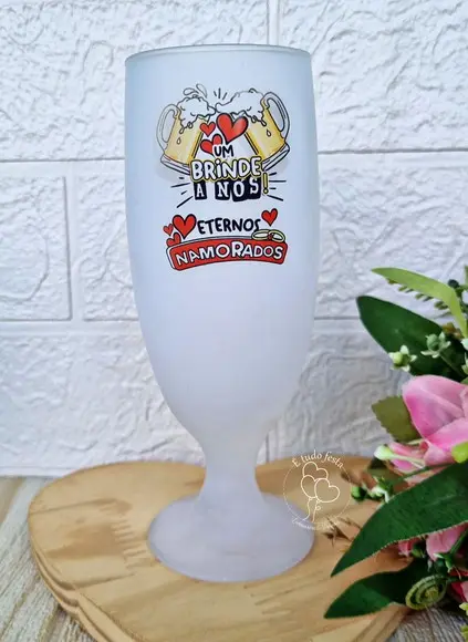 Taça de Vidro Personalizada com Nome