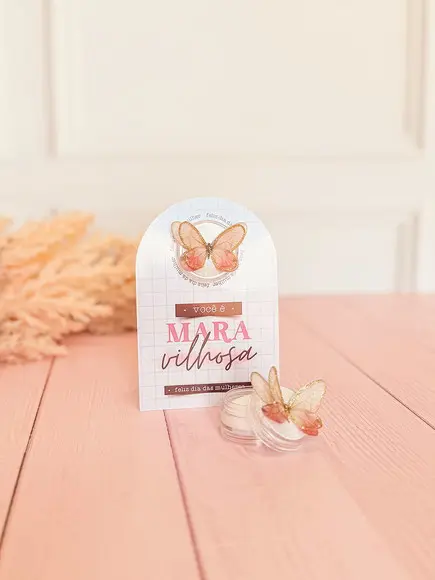 Tag + Moeda de Chocolate Personalizada - Dia da Mulher