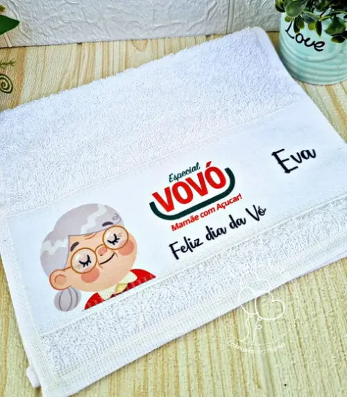 Toalhinha Personalizada Dia dos Avós / Mães