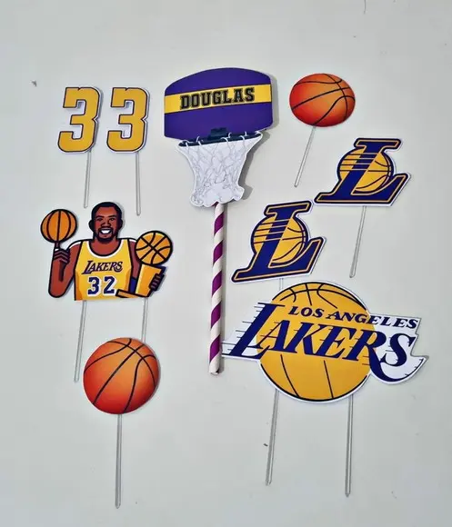 Topo de Bolo Personalizado Basquete