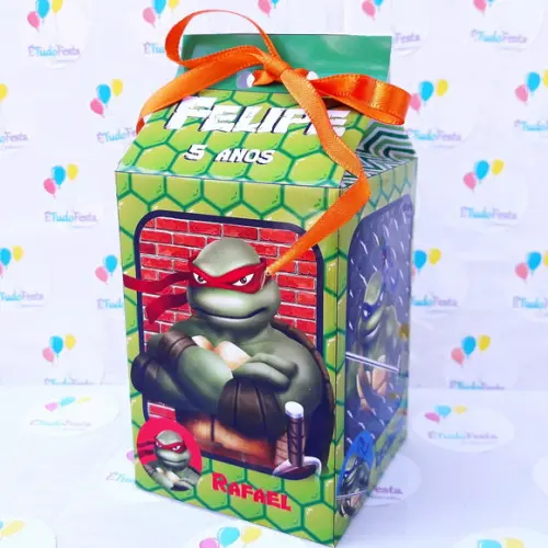 Caixa de Milk personalizada Tartarugas Ninjas