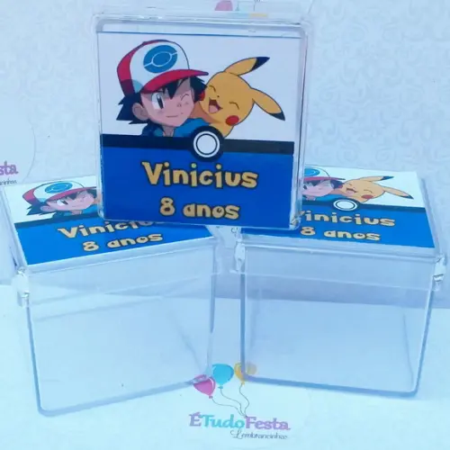 Caixinha acrílica personalizada - Pokemon Go