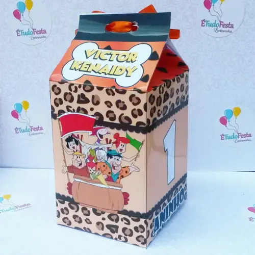Caixinha de milk personalizada - Bambam (Os Flinstones)
