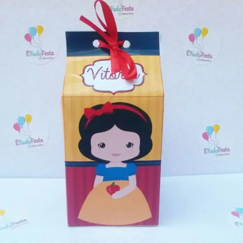 Caixinha de milk personalizada - Branca de Neve Baby
