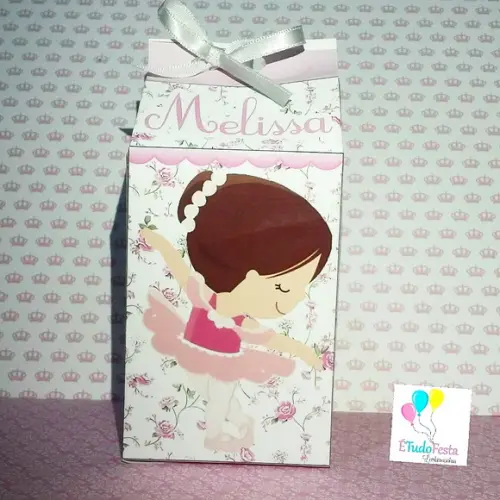 Caixinha de Milk personalizada Bailarina