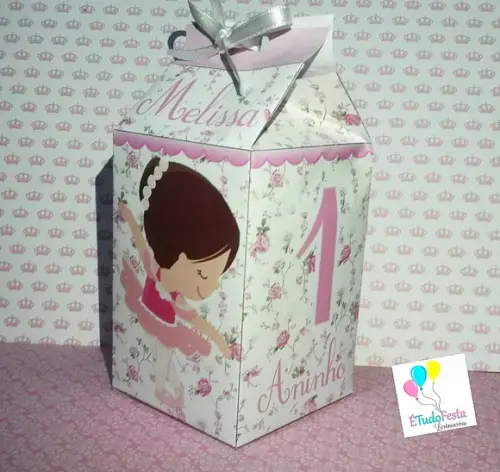 Caixinha de Milk personalizada Bailarina