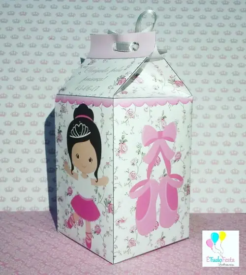 Caixinha de Milk personalizada Bailarina