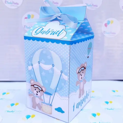 Caixinha de milk Ursinho Baloeiro