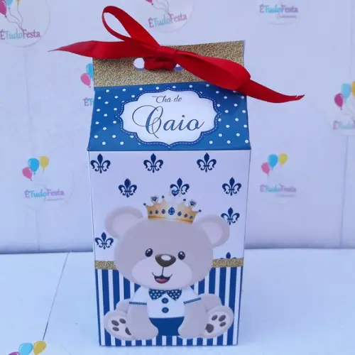 Caixinha de milk Ursinho príncipe
