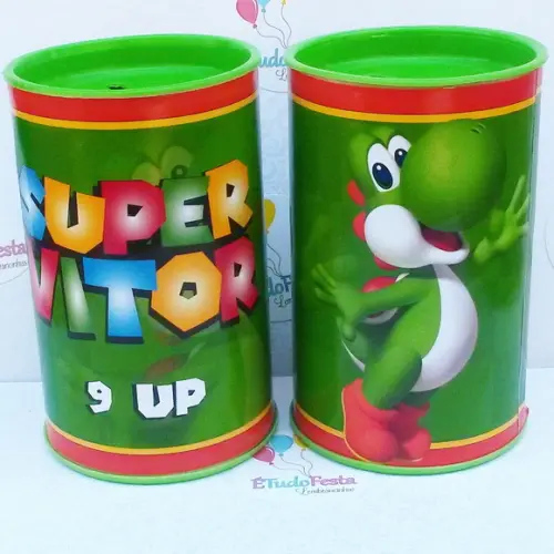 Cofrinho personalizado - Yoshi / Super Mário