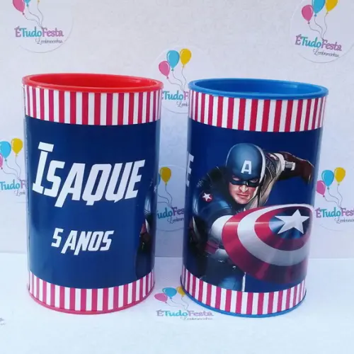 Cofrinho personalizado Capitão América