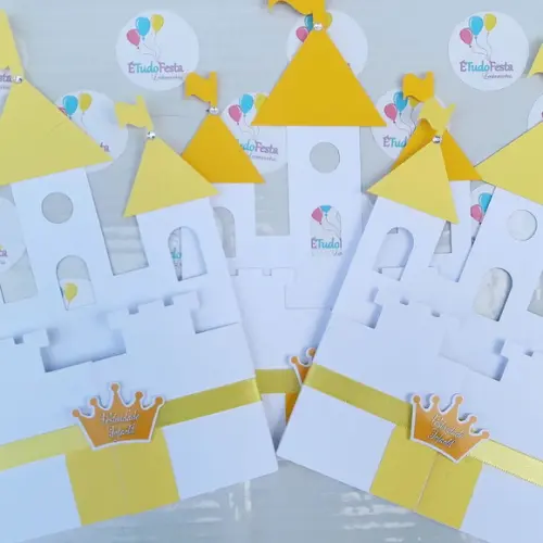 Convite castelo personalizado