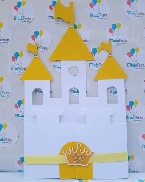 Convite castelo personalizado