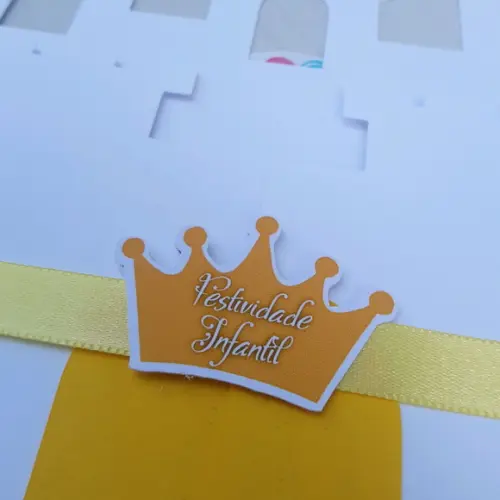 Convite castelo personalizado
