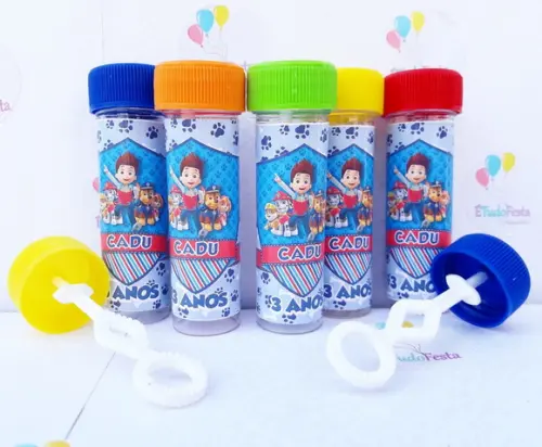 Frasco Bolinha de sabão Patrulha Canina