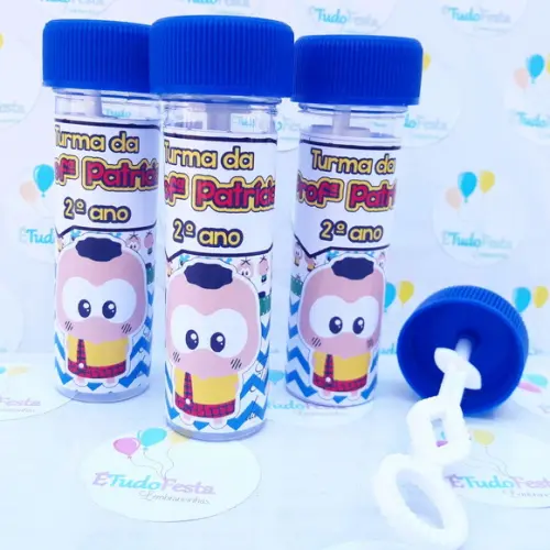 Frasco bolinha de sabão personalizado Cascão toy