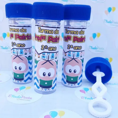 Frasco bolinha de sabão personalizado Cebolinha toy
