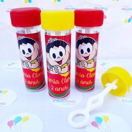 Frasco bolinha de sabão personalizado Magali