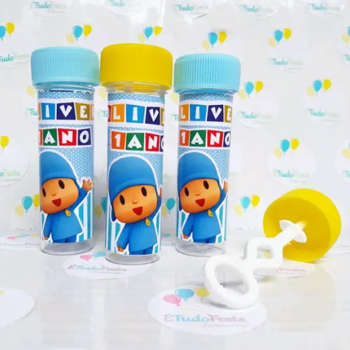 Frasco bolinha de sabão personalizado Pokoyo