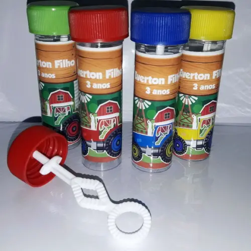 Frasco bolinha de sabão Trator