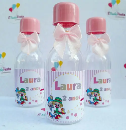 Garrafinha personalizada Patati Patatá - Rosa