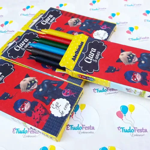 Giz de cera personalizado Miraculous Ladybug
