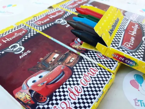 Giz de cera personalizado Carros Disney