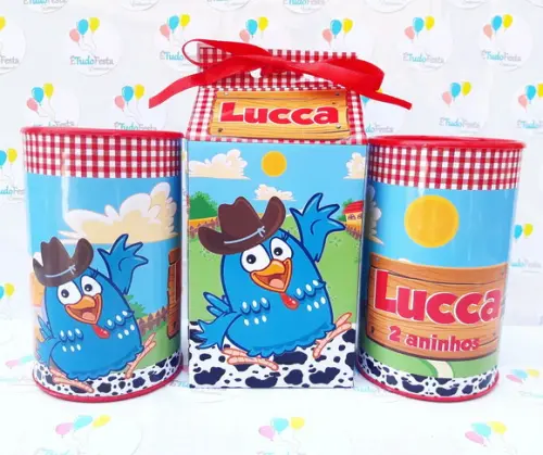 Kit festa infantil Galinha Pintadinha fazendeira