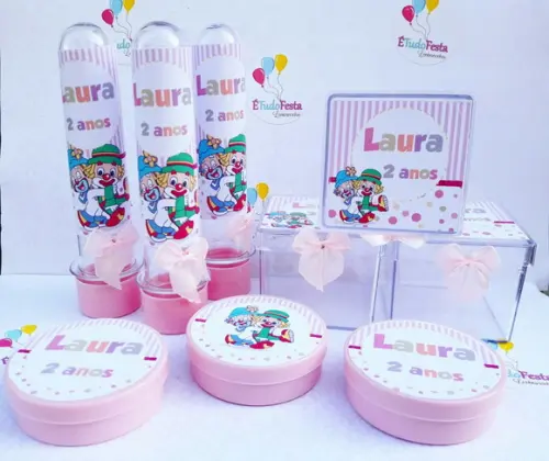 Kit festa infantil Patati Patatá - Rosa