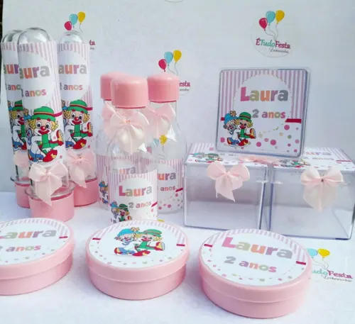 Kit festa infantil Patati Patatá - Rosa