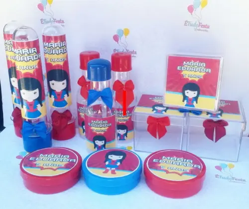 Kit festa infantil personalizado - Menina aranha / Spiderman