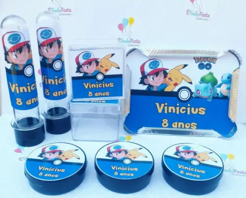 Kit festa infantil personalizado - Pokemon Go