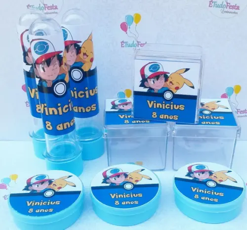 Kit festa infantil personalizado - Pokemon Go