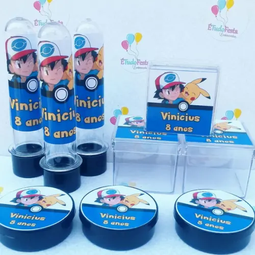 Kit festa infantil personalizado - Pokemon Go