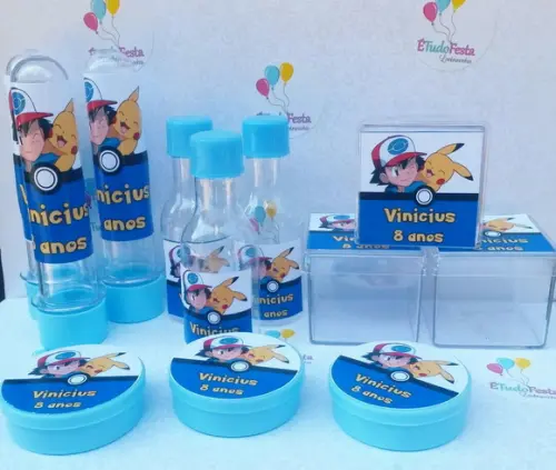 Kit festa infantil personalizado - Pokemon Go