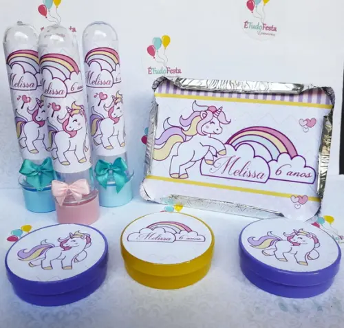 Kit festa infantil Unicórnio