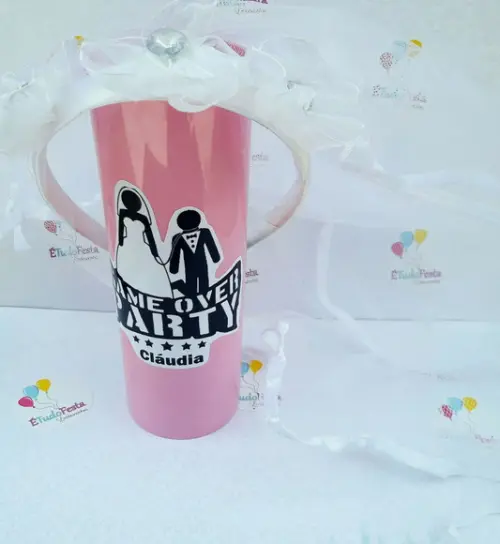 kit personalizado - despedida de solteira (com véu neon)