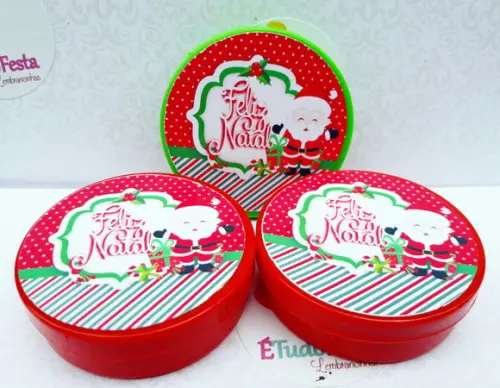 Lembrancinha de natal - Latinha personalizada