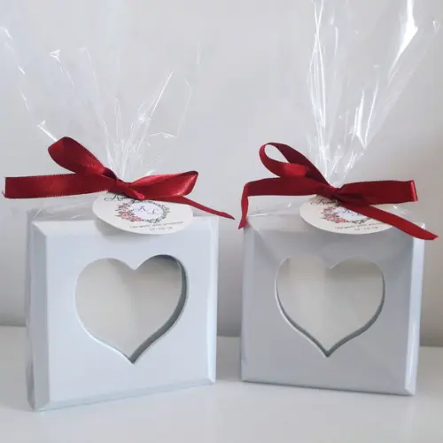 Lembrancinha de casamento porta joias com espelho