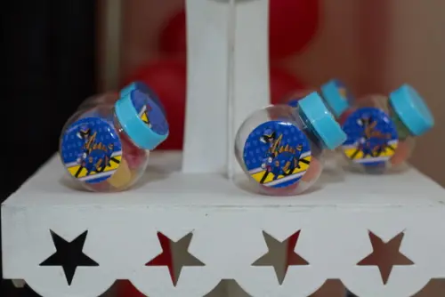 Mini baleiro personalizado Power Rangers